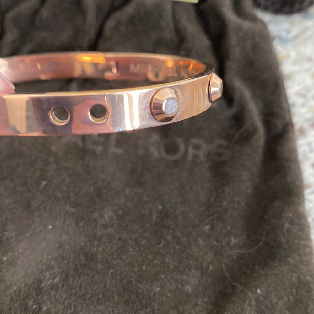 Michael Kors Rose Gold Belt Bracelet - Picture 8 of 8